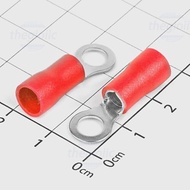 [5 Pieces]- RV5.5-5 Round Cos Head 48A Wire Size 12-10AWG Red M5 Screw