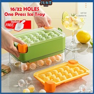 Double Layer Lazy Silicone Ice Maker / Ice Cube Mold / Ice Storage Box with Lid / Ice Mold Box / One Key Ice Out / FREE Ice Shovel