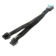 Mary 8Pin to Two 6+2 Pin Power Supply Adapter Cable GPU 8Pin Female to 8Pin Male