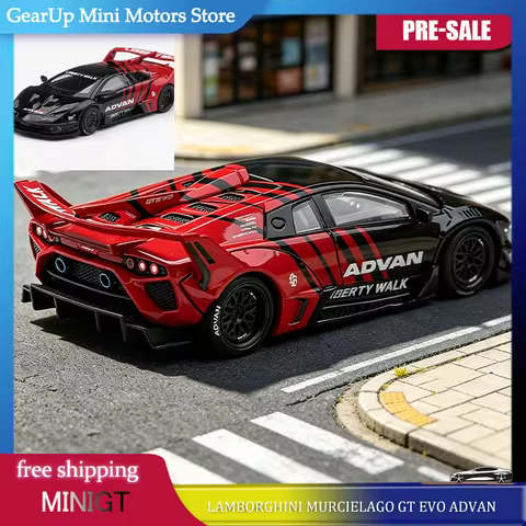 MINIGT 1:64 Lamborghini Murcielago GT Evo ADVAN #1337 LBW LB-Silhouette WORKS Box & Blister Card Die