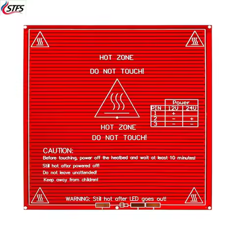 Hot Sale 1PCS Red PCB Heated Heat bed Heatbed MK2B Upgraded MK2A for Mendel RepRap CNC 3D printer Ho