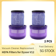 2PCS Compatible Washable HEPA Filter for Dyson V12 Detect Slim Absolute Total Clean Vacuum Cleaner Filter Replacement Parts Accessories