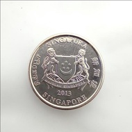 529 - koin Singapura koin  20 cents 2013
