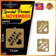 Hang TAG | CLOTHING Label | Plain Hangtag | Kraft Kraft Kraft | | 7.2x8.3 Clothes Hangtag h24