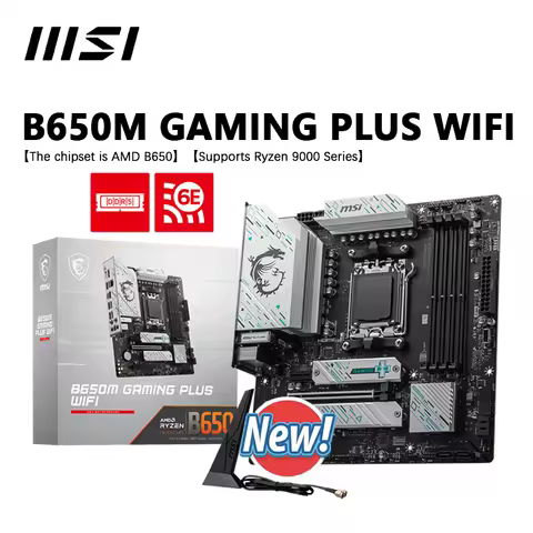 MSI B650M GAMING PLUS WIFI New AMD B650 Supports DDR5 192GB AMD Ryzen 7000 8000 9000 Series Socket A