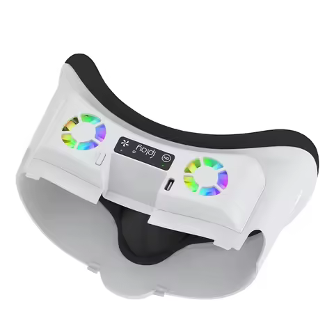 For Meta Quest 3 VR cooling fan for Oculus Quest 3 with RGB shading and breathable fan Glasses Face 