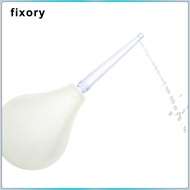 [fixory] 224ml Men Women Enema Bulb Clean Anal Silicone Douche with Nozzle Set White