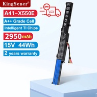 KingSener A41-X550E 2950mAh Laptop Battery for ASUS X450 X450E X450J X450JF X751M X751MA X751L X750J