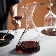 家用水晶玻璃紅酒醒酒器奢華高檔創意個性S型豎紋天鵝葡萄酒酒壺
