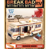 现货spot968pcs Breaking Bad RV Engineering Truck White Work Car Pontiacl Laborator