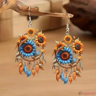 2D Acrylic Colorful Pendant Earrings - Unisex Fashion Jewelrys