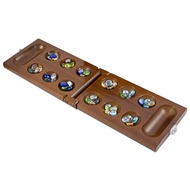 Kids Mancala Board Game with Stones Folding Game Board Children Board Game Travel Family Game