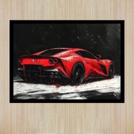 Ferrari 812 Superfast Poster Canvas Print Car Poster Supercar Poster Ferrari Poster Car Home Decor P