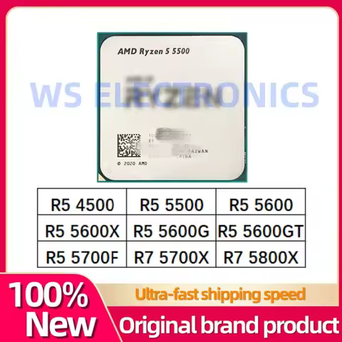 Ryzen 5 R5 4500 R5 5500 R5 5600 R5 5600X R5 5600G R5 5600GT R5 5700F R7 5700X R7 5800X CPU processor