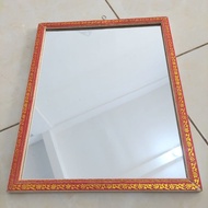 [Mandatory +Bubble] Square Glass Mirror Frame Motif 35x28 cm 29x19 cm