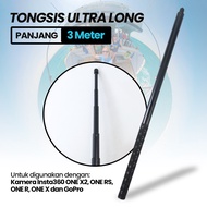 Ultra Long Invisible Selfie Stick 3m for Insta360 GoPro Monopod Invisible Selfie Stick/