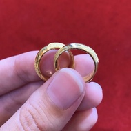 Cincin tunangan emas asli kadar 99/24k satu cincin