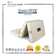 FIBRE STAR Foldable Coconut Fiber Mattress | 100% Coconut Fiber Mattress | Single Mattress | Tilam Bujang Lipat | Tilam