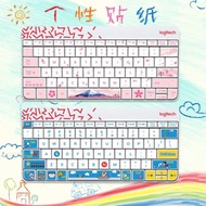 ((Keyboard Sticker) Logitech MK240 MK245 nano Button Film Cartoon Cute Computer