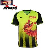 Kronos Referee Shirt Uniform 2024 Training Jersey Official New Bola Sepak Kelabu Custom Men Football Soccer Jersi Fustal Kronos Men's Olympic Collection Jersey