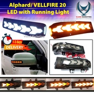 Toyota Vellfire Alphard (AH20) 2008-2014 / Estima ACR50 Side Mirror Sequential Turn Signal LED Light (Smoke)