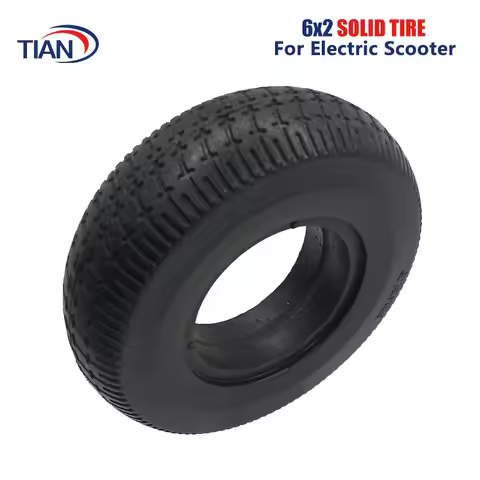 6Inch Solid Tire Wheels 6x2 Explosion-Proof Tire For Electric Scooter Wheelchair Wheel Chair Truck F