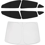 BASENOR 2026-2017 Tesla Model 3 Side Window Sunshade and Model 3 Windshield Sunshade
