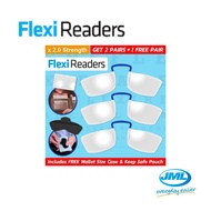 [JML OFFICIAL] Flexi Readers | Portable Wallet Nose Clip Reading Eye Glasses Presbyopia Ultra Thin Optics 2.0