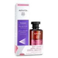 Apivita Hair Loss Lotion with Hippophae TC &amp; Lupine Protein 150ml (Free: Women's Tonic Shampoo with Hippophae TC &amp; Laurel - Helps Improve Hair Thickness 250ml) 2pcs