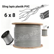 8mm Galvanized Wire Rope PVC coating 6 x 12 FC/PVC 6 x 8