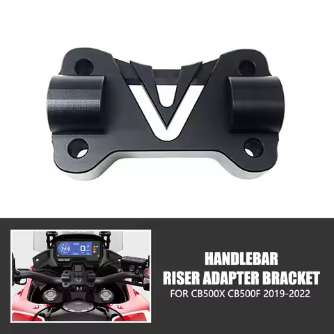 Handlebar Riser Adapter Bracket Rises Bar Height Up +20mm For Honda CB500X CB500F CB 500 X CB500 X 5