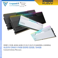 KLEVV CRAS V RGB 32GB 16GBx2 / 48GB 24GBx2 / 64GB 32GBx2 6000MHz/6200MHz DDR5 Gaming Memory Kit