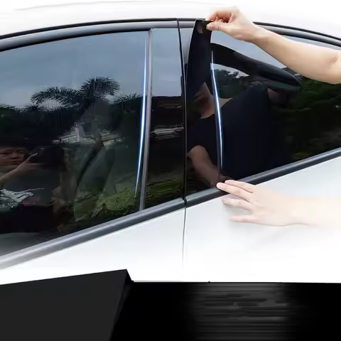 6PCS Glossy Black Pillar Posts For Suzuki Swift 5-Door 2005- 2007 2008 2009 2010 2011 2012 2013-2016