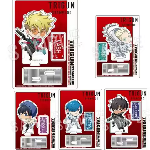 Anime Trigun Stampede Plate Desk Decor Nicholas D. Wolfwood Collection Ornament Vash The Stampede Ac