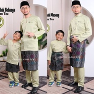 [SAGE GREEN] BAJU MELAYU TELUK BELANGA DEWASA BUDAK LELAKI / SET AYAH ANAK SEDONDON