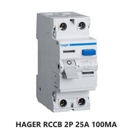 HAGER CE225B RCCB 2P 25A 100MA