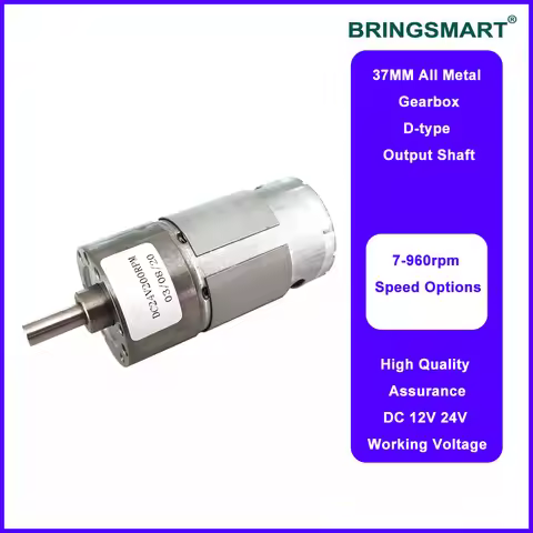 Bringsmart JGB37-545 Low rpm 12-36V High Torque Electric Motors 7-960 rpm Mini Motor Printer DC Moto