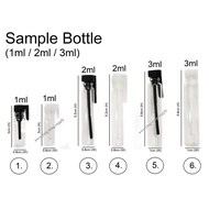 1pc - Clear Glass Bottle/ essential oil bottle, medicine packaging, Sample Bottle, Perfume Bottle (1