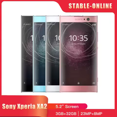 Original Sony Xperia XA2 H3113 H4113 4G Mobile Phone NFC 3GB+32GB Fingerprint 5.2'' Snapdragon 630 O