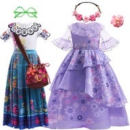 Encanto Cosplay Costume Girl Dress For Carnival Halloween Princess Party Flower