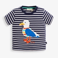 英國 JoJo Maman BeBe - 超優質嬰幼兒/兒童100％純棉短袖上衣/T-shirt/動物T-帥氣海鷗