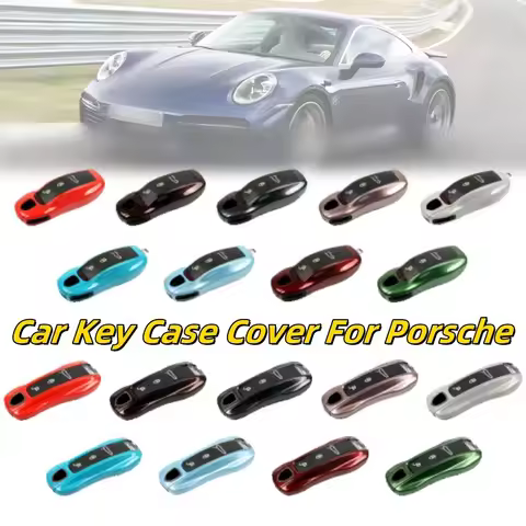Car Key Case Key Cover Shell Case Protective Cover Accessories For Porsche Cayenne Taycan 911 718 Ma