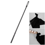 1 piece Black Plastic  Flute Cleaning Rod Woodwind Instruments Piccolo Cleaning Stick
