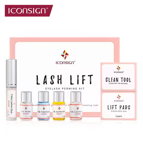 ICONSIGN Lash Lift Kit Keratin Eyelash Perm Set Lifting Eyelash Lasting Curled 6 to 8 Weeks Eyelash 