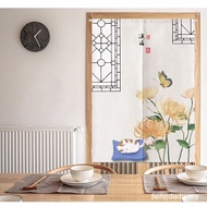 The New Half-Chinese Curtain Fabric Curtain Bedroom Kitchen Linen Curtains Cloakroom Home Curtain EH