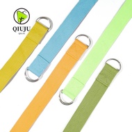 QIUJU Yoga Strap, 1.8mx3.8cm Adjustable D-Ring Buckle Exercise Straps,  Durable Cotton Flexibility F
