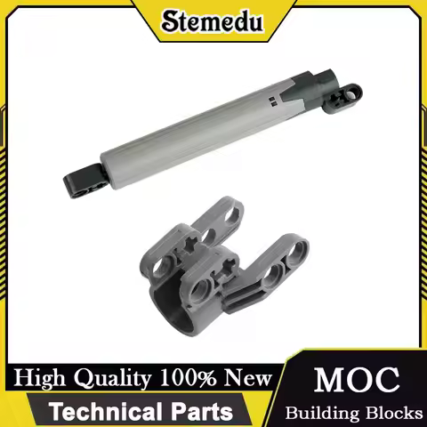 MOC Extended Push Rod 40918 Building Block Brick Head Long Putter Technical Parts Compatible with Le