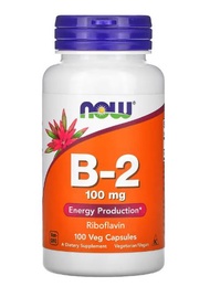 NOW Foods, B-2, 100 mg, 100 Veg Capsules