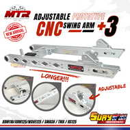 MTR CNC Plus 3 Adjustable Prototype Swing Arm  ( Wave / Xrm / Smash / Dash / RS125 / TMX )