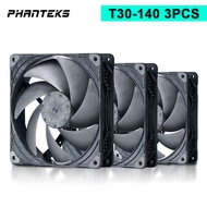 Phanteks T30-120 D30-140 Industrial Grade High Pressure PWM Water Air Cooling Fan Dual Vapo Bearing 